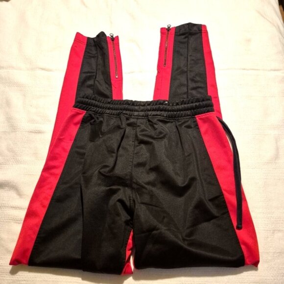 Ninth Hall Nordberg Black Red Track Pants Men's size Small EUC - Picture 5 of 6